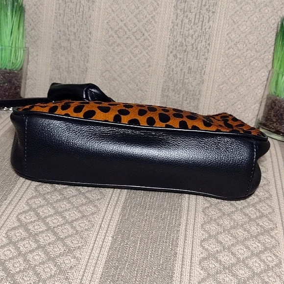 NWOT Aimee Kestenberg Billie Hair Calf Crossbody bag with Tech case